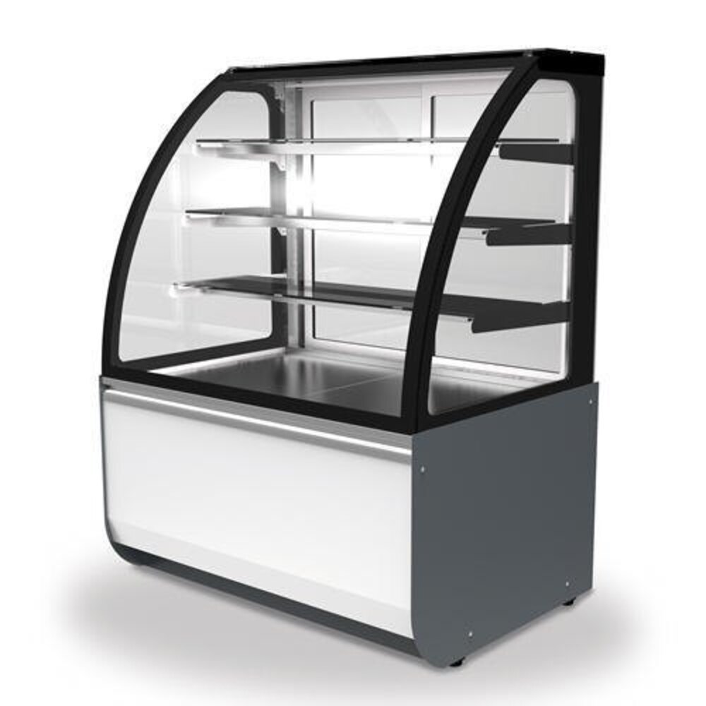 C type Bend glass display showcase