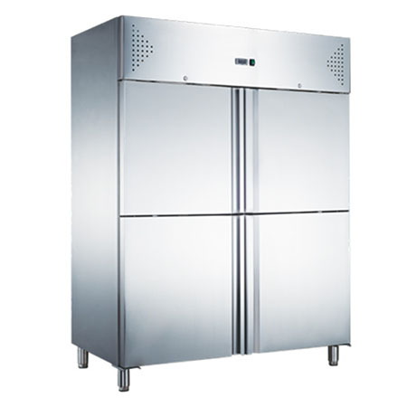 Four door vertical freezer & chiller